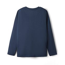 Pine Kids Marvel Single Jersey Knit Full Sleeves T-Shirt With Spider-Man Graphics - Navy Blue