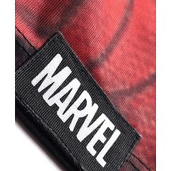 Pine Kids Marvel Single Jersey Knit Drop Shoulder Half Sleeves Oversized T-Shirt with Spiderman Graphics - Red & Black