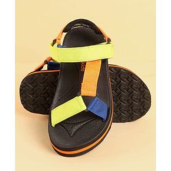 Pine Kids Velcro Closure Sandals - Orange & Blue