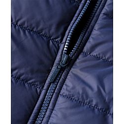Pine Kids Woven Full Length Solid Padded Jacket - Navy Blue