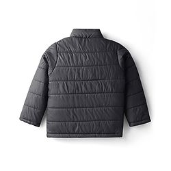 Pine Kids Woven Full Length Solid Padded Jacket - Navy Blue