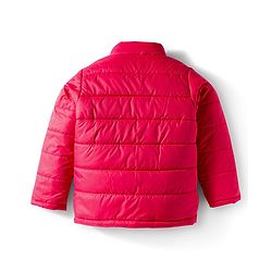 Pine Kids Woven Full Length Solid Padded Jacket - Navy Blue