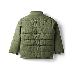 Pine Kids Woven Full Length Solid Padded Jacket - Navy Blue