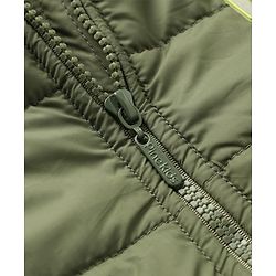 Pine Kids Woven Full Length Solid Padded Jacket - Navy Blue