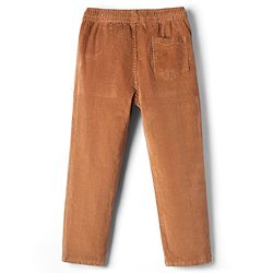 Pine Kids Corduroy Woven Full Length Solid Colour Trouser - Khaki