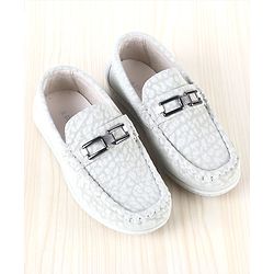 Pine Kids Slip On Formal Loafer Shoes - Beige