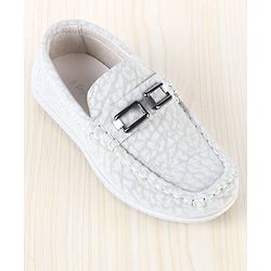 Pine Kids Slip On Formal Loafer Shoes - Beige