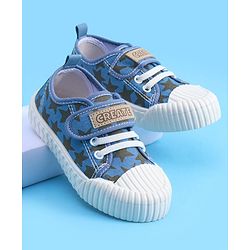 Pine Kids Velcro Closure Casual Shoes with Star Print - Beige