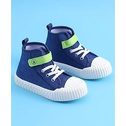 Pine Kids Solid Casual Shoes with Velcro Closure - Blue