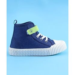 Pine Kids Solid Casual Shoes with Velcro Closure - Blue
