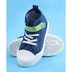 Pine Kids Solid Casual Shoes with Velcro Closure - Blue