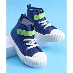 Pine Kids Solid Casual Shoes with Velcro Closure - Blue