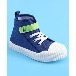 Pine Kids Solid Casual Shoes with Velcro Closure - Blue