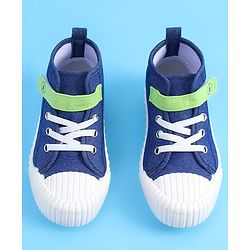 Pine Kids Solid Casual Shoes with Velcro Closure - Blue