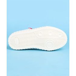 Pine Kids Solid Casual Shoes with Velcro Closure - White