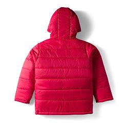 Pine Kids Woven Full Sleeves Solid Hooded Padded Jacket - Red