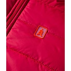 Pine Kids Woven Full Sleeves Solid Hooded Padded Jacket - Red