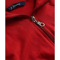 Pine Kids Cotton Knit Full Raglan Sleeves Solid Colour Winter Dress - Maroon