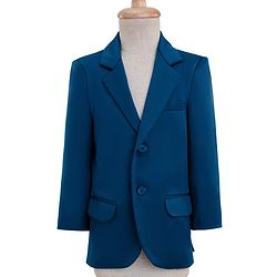 Pine Kids Knit Full Sleeves Solid 3 Piece Party Suit With Bow - Teal Blue
