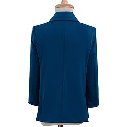 Pine Kids Knit Full Sleeves Solid 3 Piece Party Suit With Bow - Teal Blue