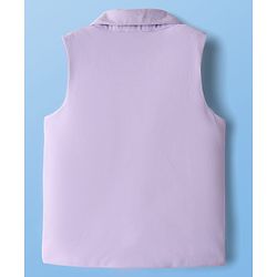Pine Kids Knit Sleeveless Solid Colour 3 Piece Party Suit - Purple