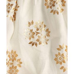 Pine Kids Woven Sleeveless Choli Lehenga Set with Dupatta Floral Glitter Print & Embroidery - Pink