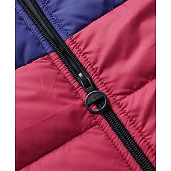 Pine Kids Woven Full Sleeves Colour Block Padded Hooded Jacket With Butterfly Embroidery - Multi Colour