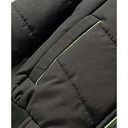 Pine Kids Woven Full Sleeves Hooded Solid Padded Jacket - Olive Green