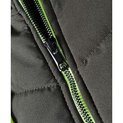 Pine Kids Woven Full Sleeves Hooded Solid Padded Jacket - Olive Green