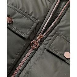 Pine Kids Woven Full Sleeves Solid Hooded Padded Jacket - Olive Green