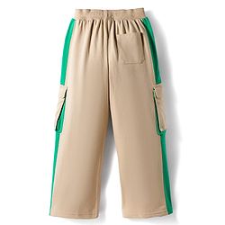 Pine Kids Cotton Knit Full Length Track Pant - Off White