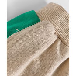 Pine Kids Cotton Knit Full Length Track Pant - Off White