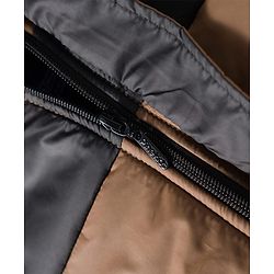 Pine Kids Woven Full Sleeves Solid Hooded Padded Jacket - Brown