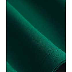 Pine Kids Cotton Knit Full Sleeves Sweatshirt Dress With Text Print - Dark Green