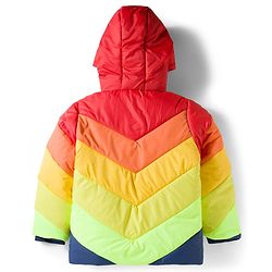 Pine Kids Woven Full Sleeves Solid Color Block Hooded Padded Jacket - Multicolor