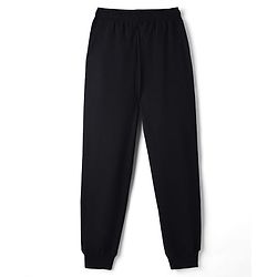 Pine Active Knit Full Length Super Stretch Solid Coloured Track Pant - Black