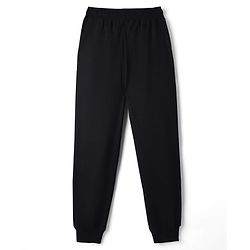 Pine Active Knit Full Length Super Stretch Solid Coloured Track Pant - Black