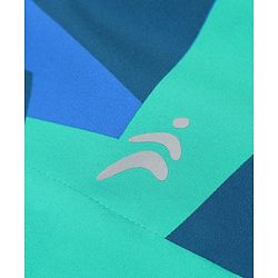 Pine Active Woven Athleisure Full Sleeve Jacket with Abstract Print - Black