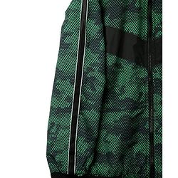 Pine Active Woven Full Sleeve Jacket with Abstract Print - Green