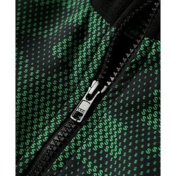 Pine Active Woven Full Sleeve Jacket with Abstract Print - Green