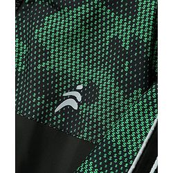 Pine Active Woven Full Sleeve Jacket with Abstract Print - Green