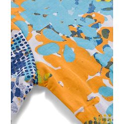 Pine Kids Cotton Knit Half Sleeves T-Shirt with Abstract Print - Multicolor