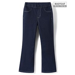 Pine Kids Denim Woven Ankle Length Washed Jeggings - Navy Blue