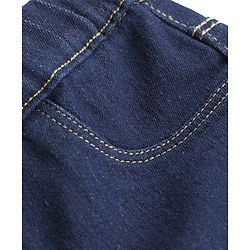 Pine Kids Denim Woven Ankle Length Washed Jeggings - Navy Blue