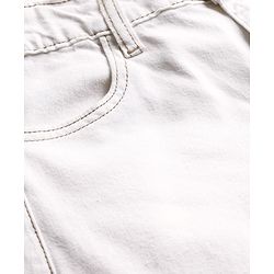 Pine Kids Denim Woven Full Length Washed Jeans - White