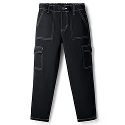Pine Kids Denim Woven Full Length Washed Jeans - Black