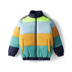 Pine Kids Woven Full Sleeves Padded Jacket with Cut & Sew Design - Multicolor