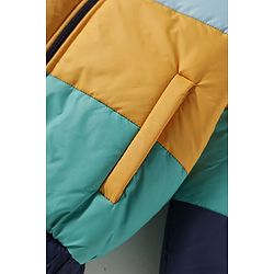 Pine Kids Woven Full Sleeves Padded Jacket with Cut & Sew Design - Multicolor