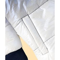 Pine Kids Woven Full Sleeves Front Open Padded Jacket with Ombre Colors - Blue
