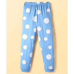 Pine Kids Disney Single Jersey Knit Full Sleeves Night Suit with Elsa Graphics - Light Blue